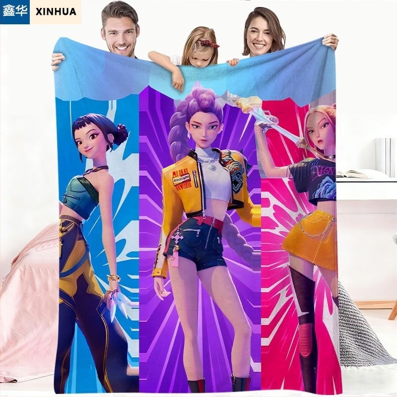 Flanel deka s cartoon motivom, prilagodljiva, cijelo godišnje korištenje, težina ispod 300 g