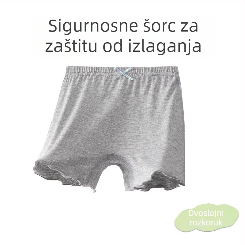 Dječje ljetne šortse od modalnog pamuka, Klasa A protuklizno, srednji pojas, za djecu 3–8 godina
