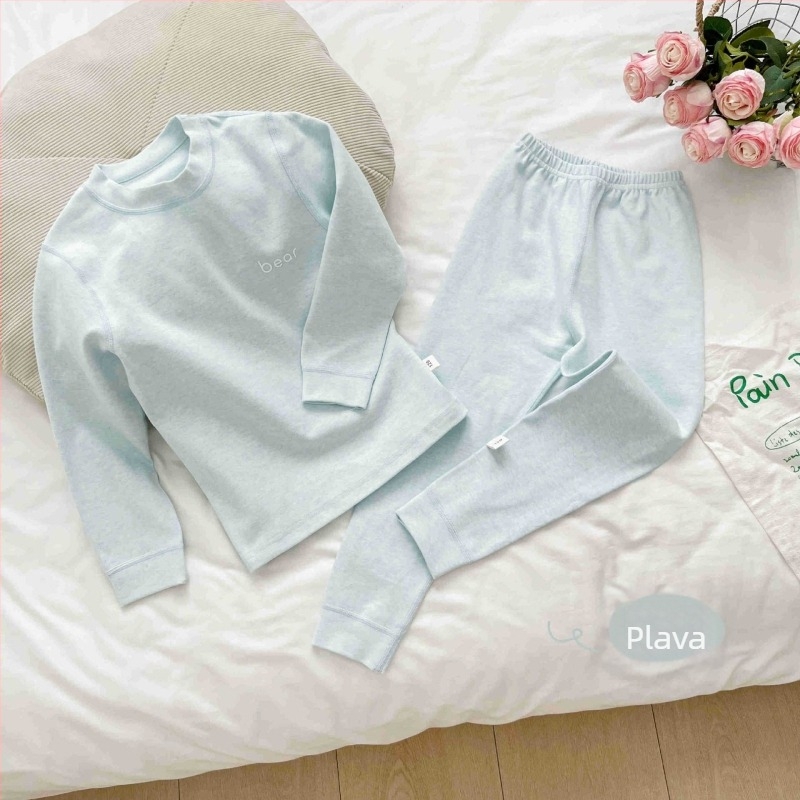 Dječji kućni komplet, pamuk, unisex, brušeni materijal, topao, antistatni, antibakterijski, korejski stil