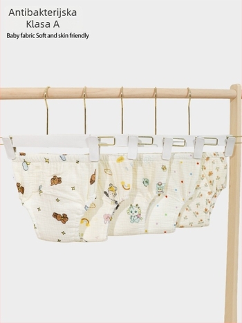 Mu Mu Bear Korejski stil dječje hlače za trening na WC-u, vodootporni poklopci za pelene, crepe materijal, težina 9-18 kg, dob 1-3 godine