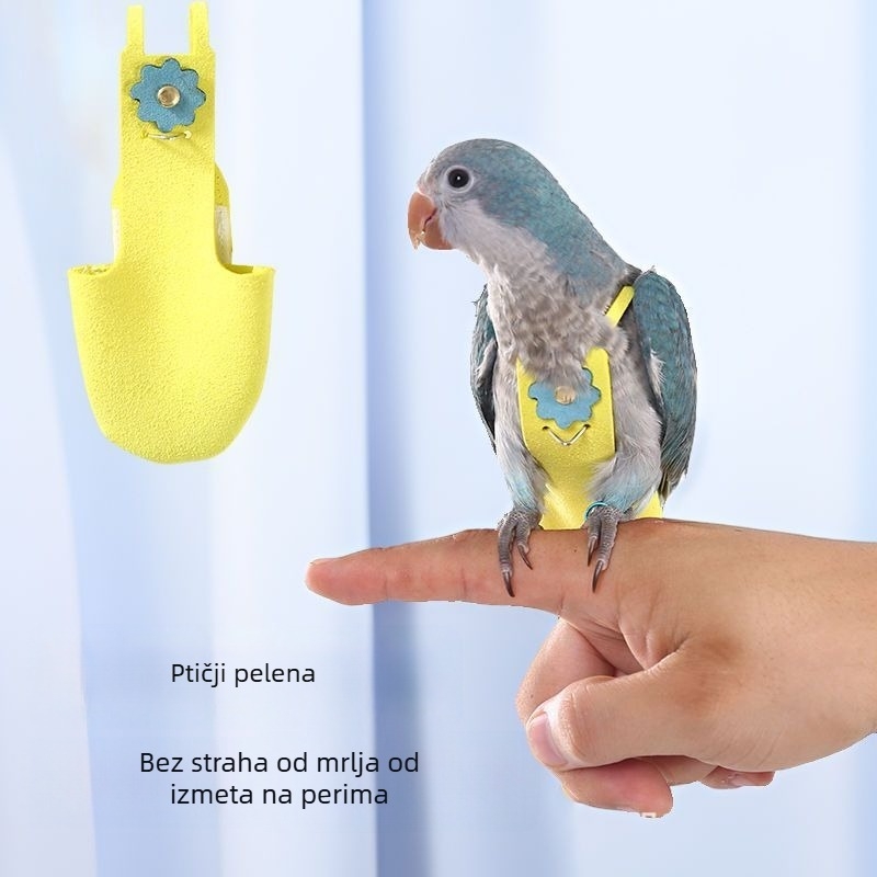 Odjeća za papagaja s pelenom, podesiva, tkanina Pro-pet