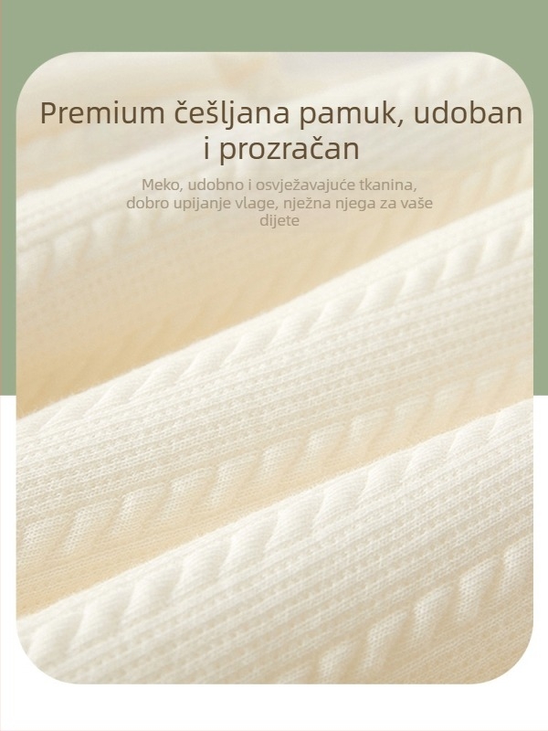 Dječji pamučni top za kućnu upotrebu, Lamb Dudu, Unisex, V-izrez, mekano obrađeni materijal, 95% pamuk, za uzrast 1-3 godine