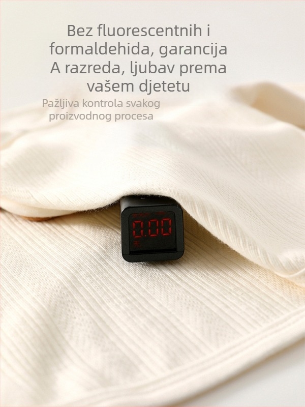 Beba pamuk majica s dizajnom polu-leđa, unisex, Sigurnost Klasa A, 100% pamuk, okrugli ovratnik, cijele sezone