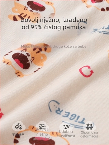 Bokserice za dječake od 95% pamuka, dob 1–3 godine, Jingqi marka, jesen 2025