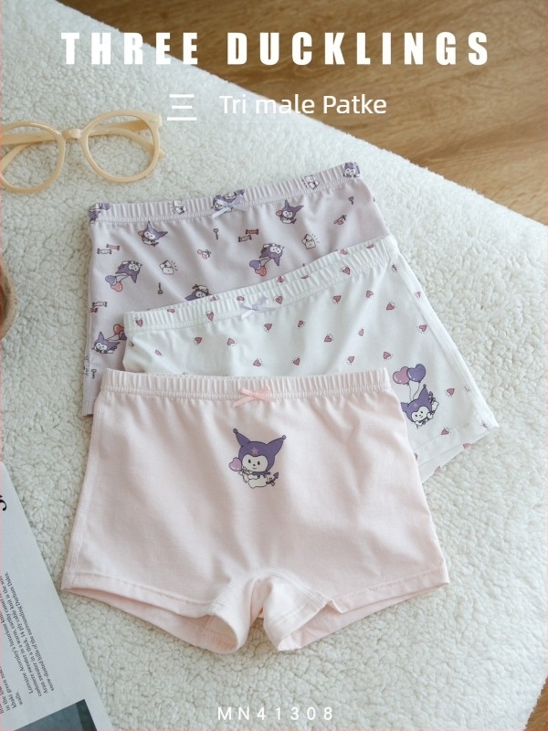 Dječje bokserice za djevojčice – Three Little Ducks, Lenzing Modal, 46% Modal, antibakterijske i prozračne, dob 3–8 godina