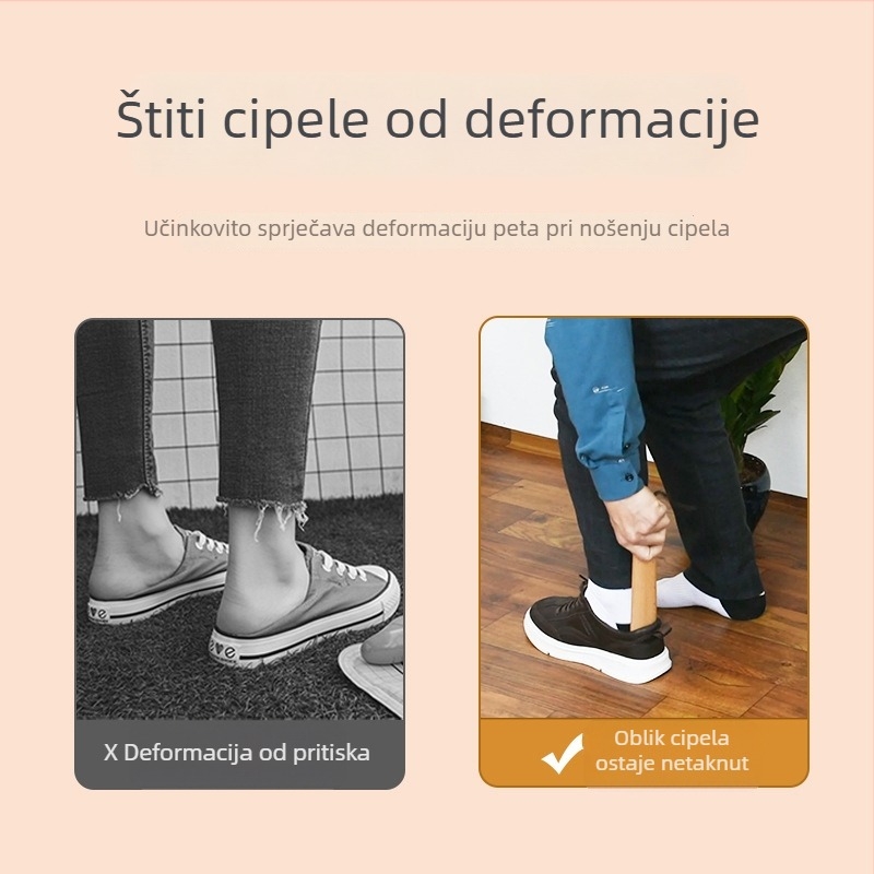 Drveni shoehorn, stil figure, svakodnevni casual, model XB-2630, pogodan za sve sezone