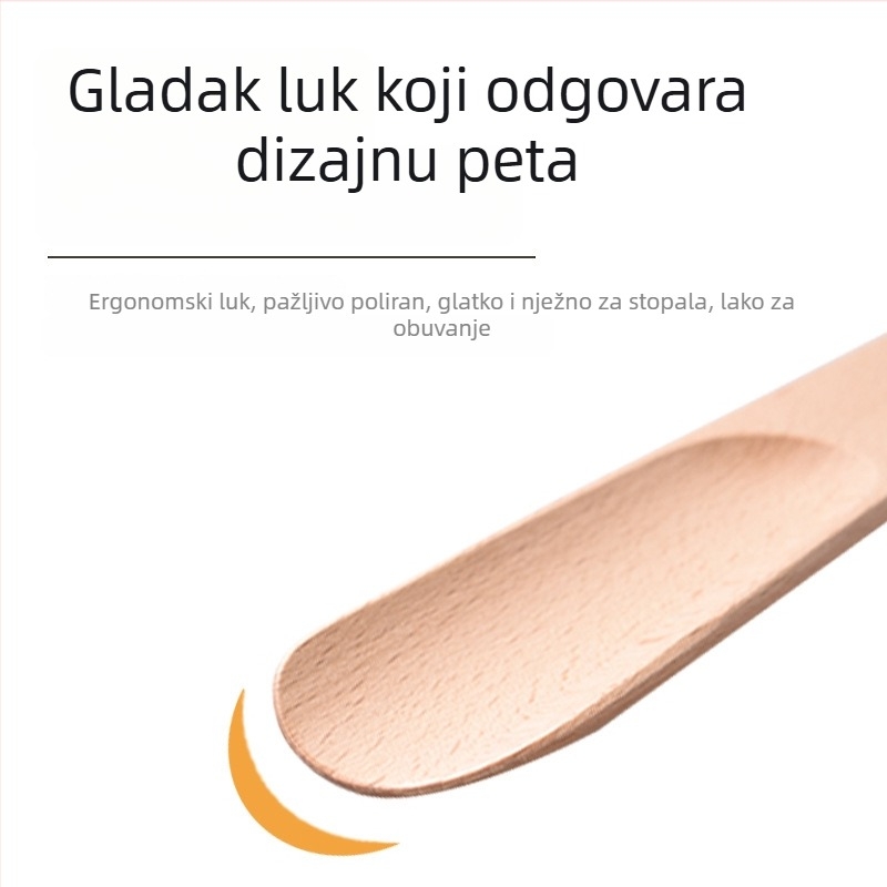 Drveni shoehorn, stil figure, svakodnevni casual, model XB-2630, pogodan za sve sezone