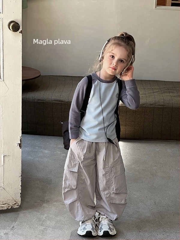 Dječji Lyocell top, nježan rub, unisex, okrugli izrez, 3–8 godina