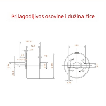 Motor s četkicama Yuebang — mikro DC motor, ispod 36V, 3C certifikat