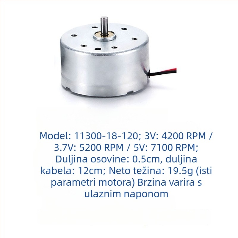 Motor s četkicama Yuebang — mikro DC motor, ispod 36V, 3C certifikat