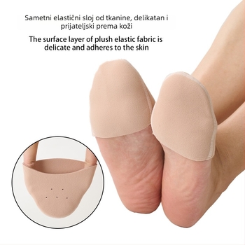Zaštitne navlake za prste baletnih cipela, model Pointe covers, kompatibilne s tenisicama i kožnim cipelama, zaštita od abrazije i ublažavanje udaraca