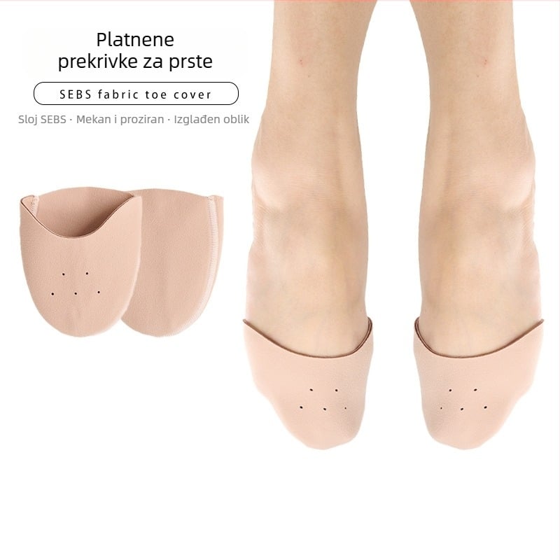 Zaštitne navlake za prste baletnih cipela, model Pointe covers, kompatibilne s tenisicama i kožnim cipelama, zaštita od abrazije i ublažavanje udaraca