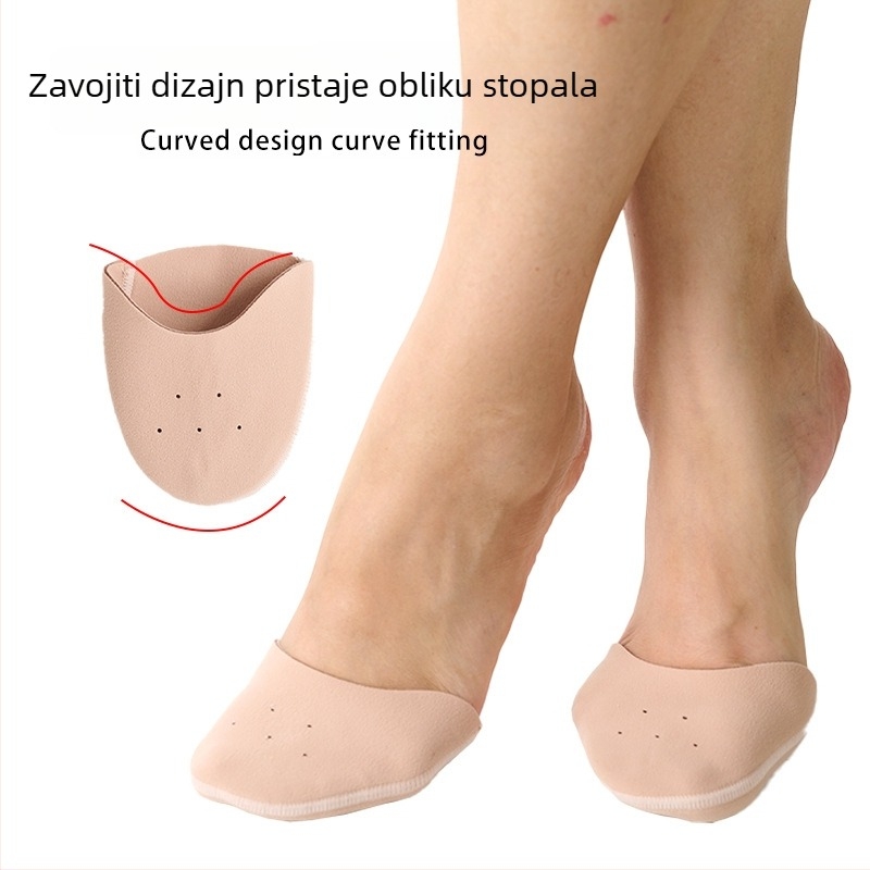 Zaštitne navlake za prste baletnih cipela, model Pointe covers, kompatibilne s tenisicama i kožnim cipelama, zaštita od abrazije i ublažavanje udaraca