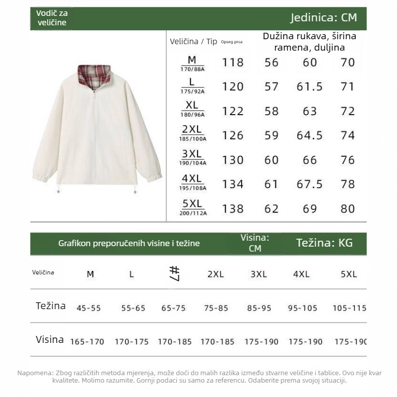 Jakna, ulični stil, stojeći ovratnik, zatvarač na zip, mrežasti uzorak