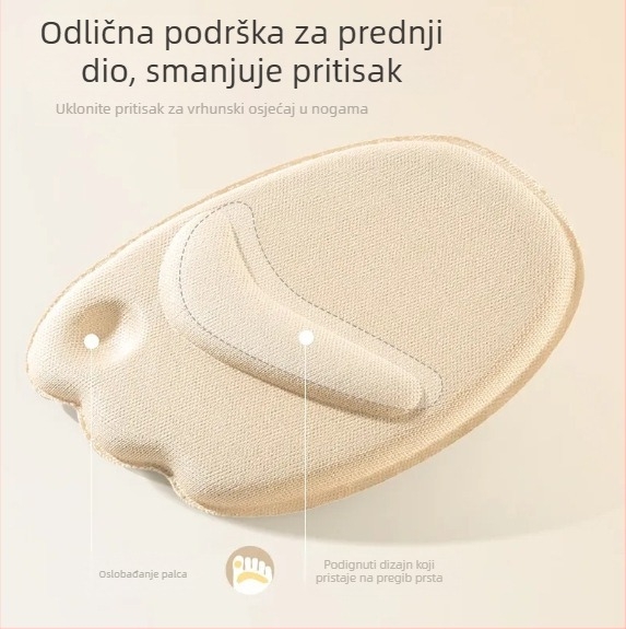 Podložak za prednju dio visokih potpetica s memorijskim uloškom – protuklizno, ublažavanje boli