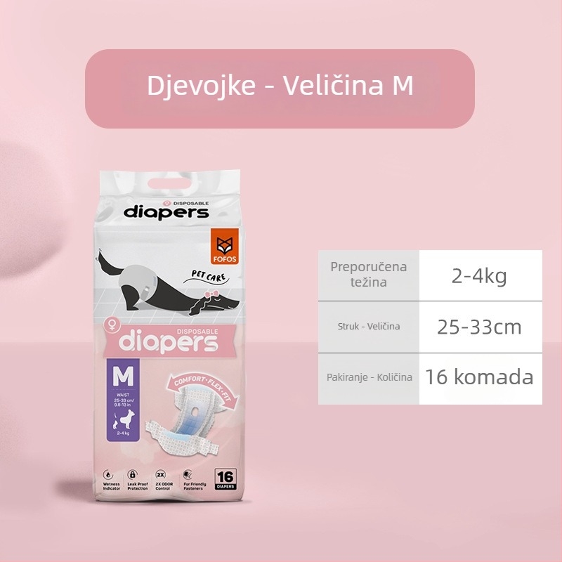 Pelenice za pse s debelim upijajućim jastučićima za mokraću – ne tkanina – svakodnevna uporaba, putovanja, više kućnih ljubimaca