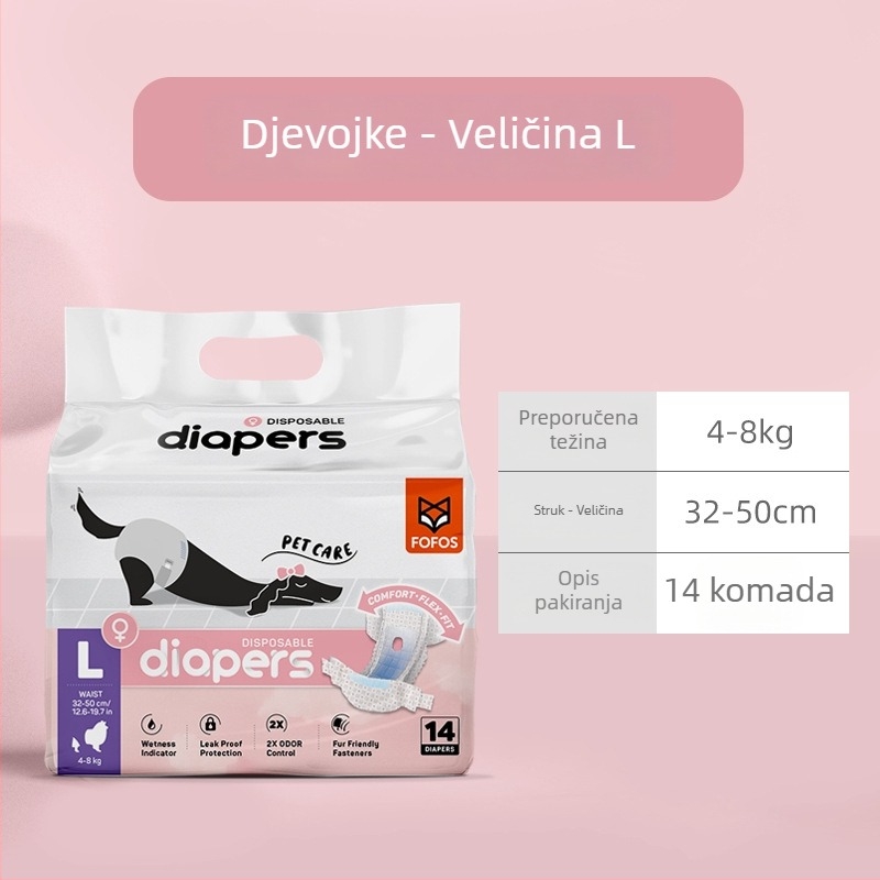 Pelenice za pse s debelim upijajućim jastučićima za mokraću – ne tkanina – svakodnevna uporaba, putovanja, više kućnih ljubimaca