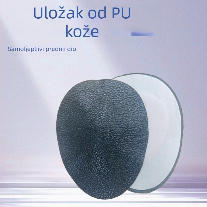 PU kožni jastučić za prednji dio stopala za metatarzalnu zonu – Šifra proizvoda 049 Leather Forefoot Pad – Samoljepljiva gel stražnja, protuklizno, mekano ublažavanje udara, za svakodnevne cipele