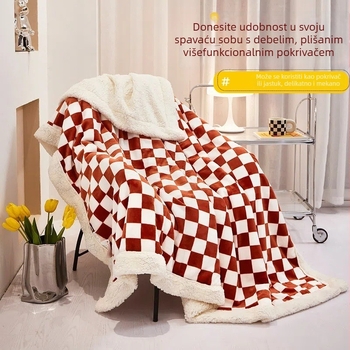 Deka od ovčje vune i mliječnog velura, 800–1000 g, jesen-zima, moderan minimalistički stil