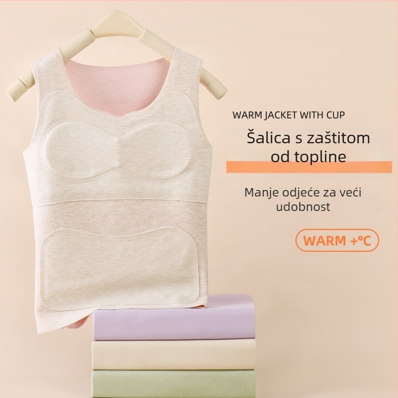 Termo gornji dio za djevojčice s kapuljačom, dvostruki sloj, gusta poliester tkanina, životinjski uzorak, velur podstava