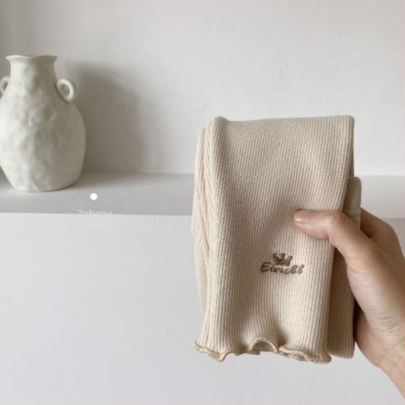 Dječje hlače od corduroya s fleec podstavom, visokim strukom, 80% pamuk, pogodne za jesen i zimu