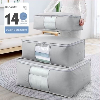 Torba za pohranu quilt-a, kubičnog oblika, od netkane tkanine, višenamjenska pohrana za spavaću sobu