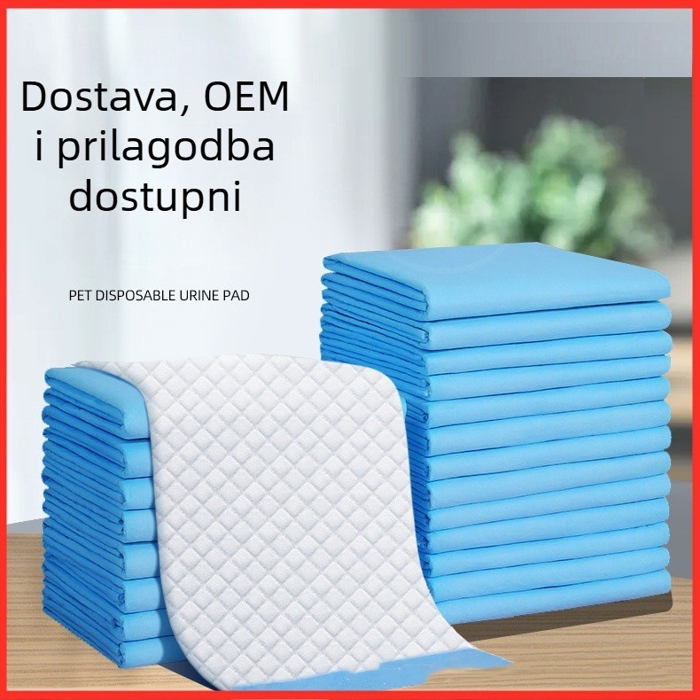 Podloške za uriniranje za kućne ljubimce — marka Cat face; materijali: neisprano platno; vlakna bambusovog ugljena; smola; fluff pulp; za kućne ljubimce; pakiranje prema specifikacijama