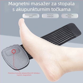 Prilagodljivi magnetski polučeljustni ulošak s masažom akupunkturnih točaka na prednjem dijelu, za tenisice, čizme i casual obuću
