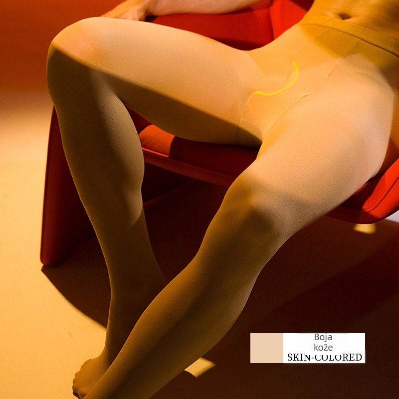 Muške baršunaste hulahopke za jesen/zimu – visoka elastičnost, toplo, vertikalni otvor, srednja debljina