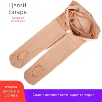 Najlon oblikujuće tajice, srednje debljine, jedne boje, normalna prepona, puna duljina