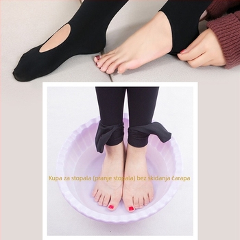 Najlon oblikujuće tajice, srednje debljine, jedne boje, normalna prepona, puna duljina