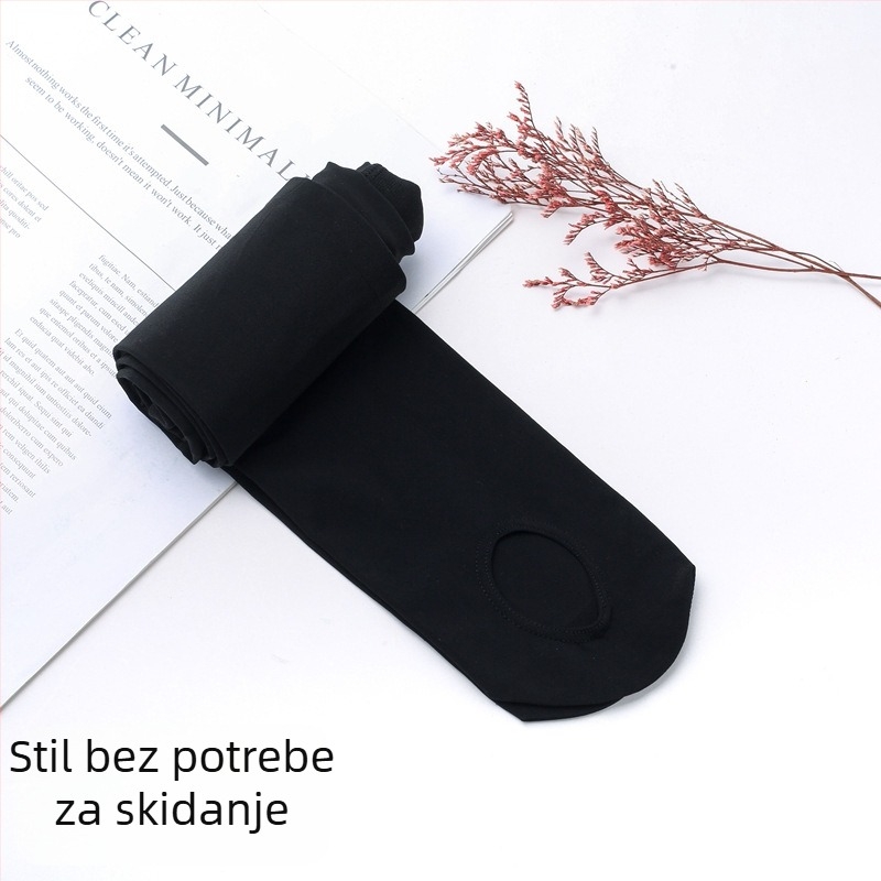 Najlon oblikujuće tajice, srednje debljine, jedne boje, normalna prepona, puna duljina