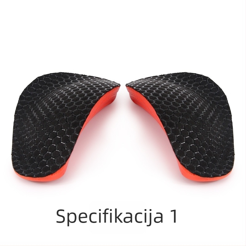 Ortopedski poluvoložak za plosko stopalo – potpora luka, PU materijal, unisex, pogodno za tenisice, kožne cipele i sandale