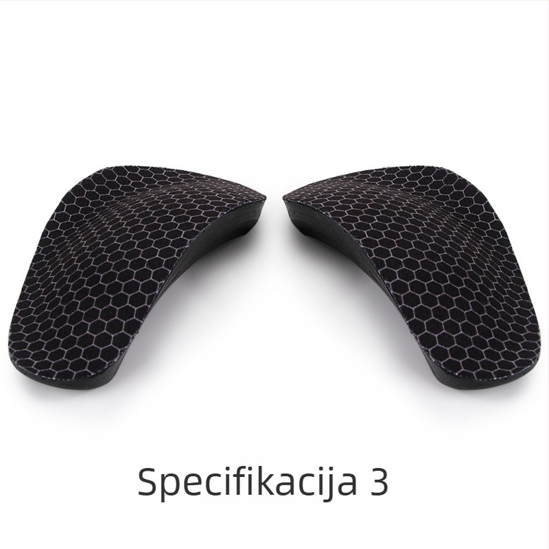 Ortopedski poluvoložak za plosko stopalo – potpora luka, PU materijal, unisex, pogodno za tenisice, kožne cipele i sandale