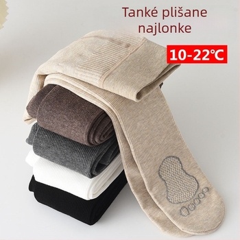 Dječje pantyhose za djevojčice s debelim plišem iznutra, grafenska potplat, 78% pamuka, prozračna, jesen-zima