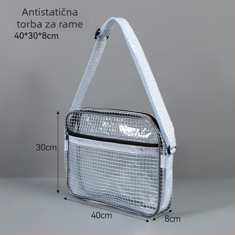 Bridge A35 PVC torba za laptop s zatvaračem na zip, anti-statčna, za notebook i tablet, crossbody poslovni stil