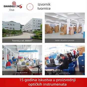 Beileshi naočale s naglavnim nosačem i LED svjetlom za popravak satova, četiri seta zamjenskih leća