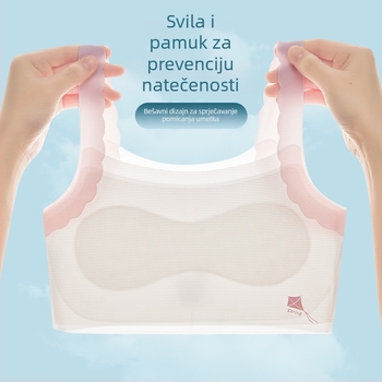 Ljetna antibakterijska bezšivna majica za djevojčice u ranoj pubertetu, od Ice Silk