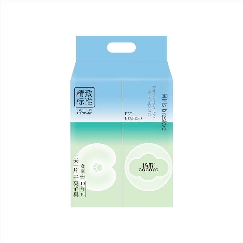 COCOYO Claw Pelenе za pse s podlogom za urin – dezodorirajuće i zaštita od curenja, 10 kom./pak., 3S mekani netkani materijal