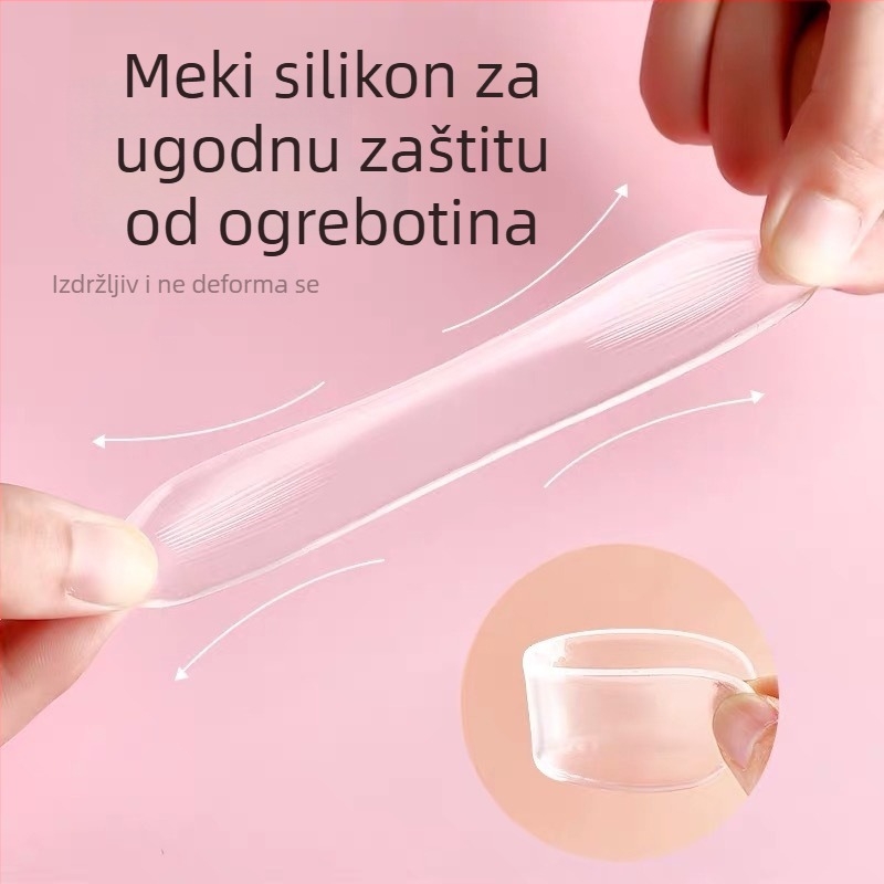 4D prozirni ulošak za petu – zaštita od habanja, pogodan za tenisice, kožne cipele, čizme, sandale, svakodnevne i radne cipele, za sve sezone