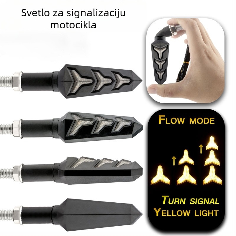 LED svjetiljka u obliku riblje kosti za 12V vozila, univerzalna kompatibilnost, IP67 vodootpornost, vijek trajanja 50.000 sati