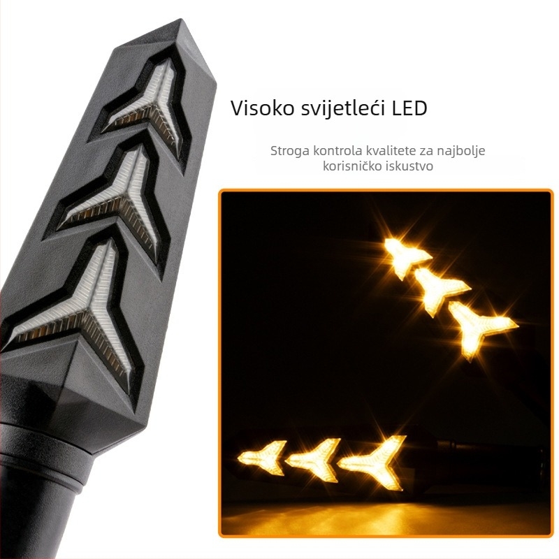 LED svjetiljka u obliku riblje kosti za 12V vozila, univerzalna kompatibilnost, IP67 vodootpornost, vijek trajanja 50.000 sati