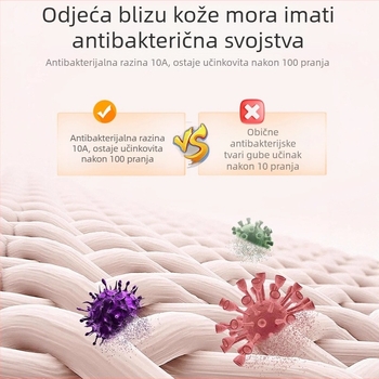 Dječji pamučni termični komplet donjeg rublja – 2 komada, unisex, okrugli vrat, odvlaži vlagu, 100% pamuk, za dob 3–8 godina