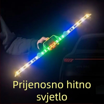 Solarna LED trokutna upozoravajuća svjetiljka za automobil, sklopiva, ABS materijal, 5 W, 5 V