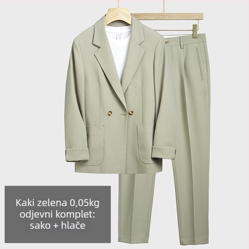 Muško sako u japanskom stilu, casual odijelo, uski kroj, zatvaranje jednim gumbom, pamuk-kemijska smjesa