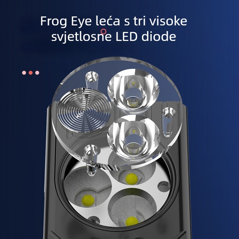 Magnetska mini radna svjetiljka EDC, 5W LED, 400 lm, Type-C brzo punjenje, 120° snop, domet 50 m