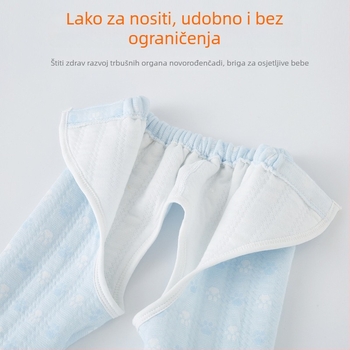 Dvije-komadni set donjeg rublja u stilu kimono za novorođenčad i djecu – jesen/zima, 100% pamuk