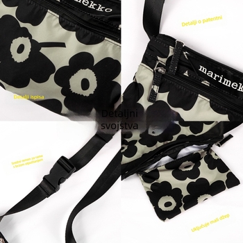 Torba bucket preko ramena s leopard printom i natpisom slova, plišani materijal, najlonska podstava, jedna naramenica