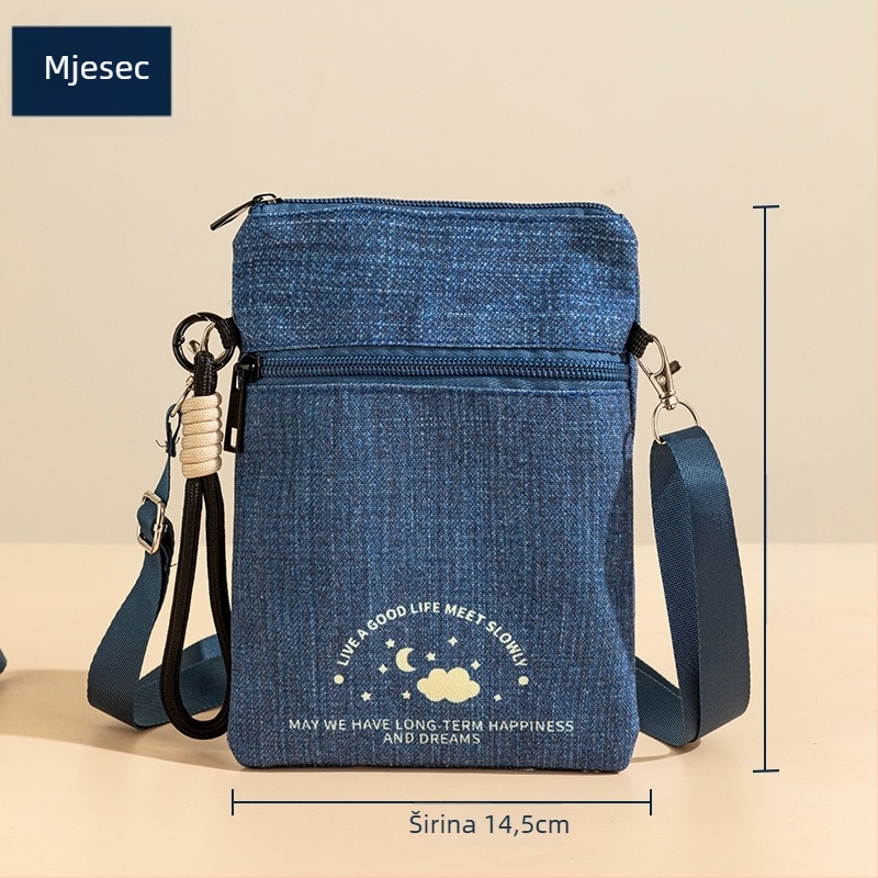 Držač putovnice (platno; zatvarač; džep za certifikat; vertikalni kvadratni oblik; unisex)