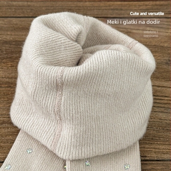 Dječje hulahopke za djevojčice – otisak, pamuk, tanke, visoka elastičnost, za uzrast 3–8 godina